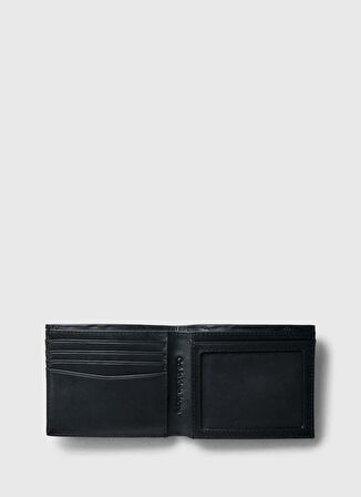 Calvin Klein Siyah Erkek Cüzdan LOGO PRINT BIFOLD ID