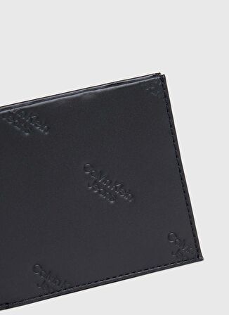 Calvin Klein Siyah Erkek Cüzdan LOGO PRINT BIFOLD ID