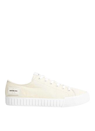 Calvin Klein Beyaz - Krem Erkek Sneaker SKATER VULC LOW LACEUP CS ML DIF