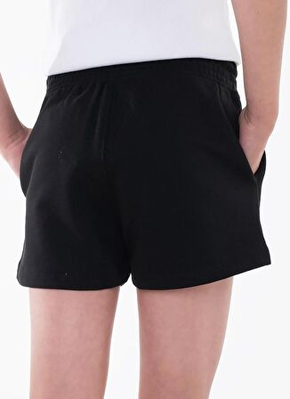 Calvin Klein Normal Siyah Kız Çocuk Şort IRIDESCENT CK LOGO SHORTS