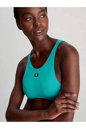 CROP TOP, D09 Kadın Yeşil Bralet