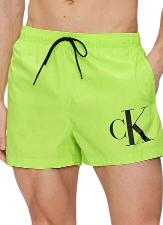 Calvin Klein Yeşil Erkek Şort Mayo KM0KM00967LKQ