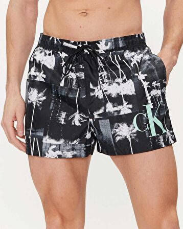 Calvin Klein Drawstring Print Deniz Şortu