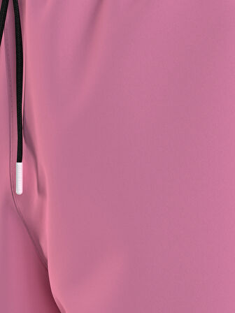 Erkek Marka Logolu Çabuk Kuruyan Polysterli  Plaj Ve Deniz Kullanıma Uygun Pembe Deniz Şortu KM0KM00991-TFZ