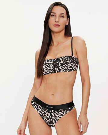 Calvin Klein Bandeau Print Bikini Üstü