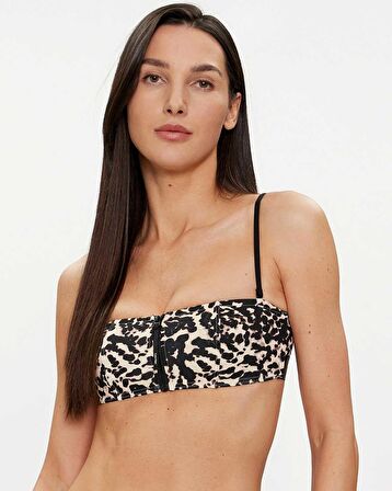 Calvin Klein Bandeau Print Bikini Üstü