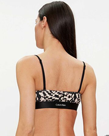 Calvin Klein Bandeau Print Bikini Üstü