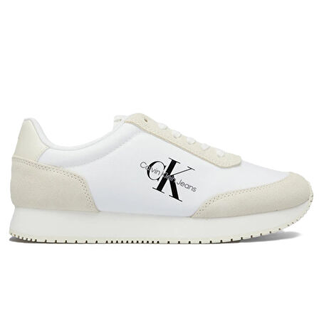 Calvin Klein Retro Runner Low Lace Womens Sneaker Kadın Günlük Spor Ayakkabı Beyaz