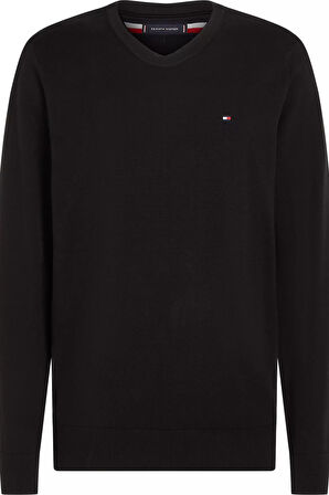 Erkek Yuvarlak Yaka COTTON CREW NECK Kazak - Siyah | L