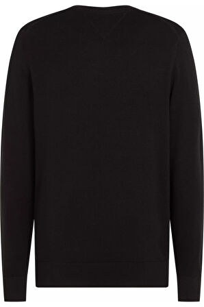 Erkek Yuvarlak Yaka COTTON CREW NECK Kazak - Siyah | L