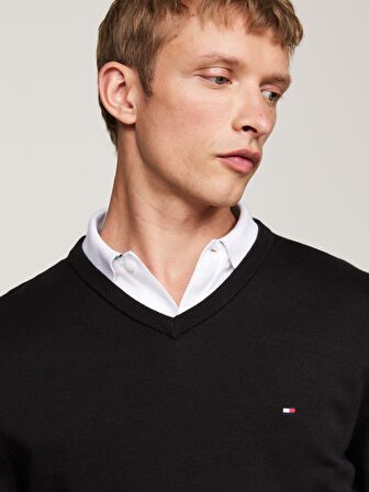 TOMMY HILFIGER ESSENTIAL COTTON V NECK Kazak