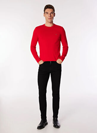 Tommy Hilfiger Bisiklet Yaka Normal Kırmızı Erkek Kazak MW0MW14748XLG