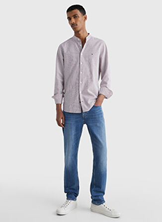Tommy Hilfiger Normal Bel Normal Paça Straight Mavi Erkek Denim Pantolon MW0MW156031BB