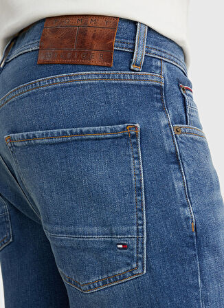 Tommy Hilfiger Normal Bel Normal Paça Straight Mavi Erkek Denim Pantolon MW0MW156031BB