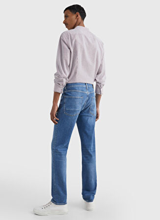 Tommy Hilfiger Normal Bel Normal Paça Straight Mavi Erkek Denim Pantolon MW0MW156031BB