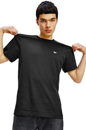 Tommy Hilfiger Tjm Classic Jersey Bisiklet Yaka Erkek Tişört