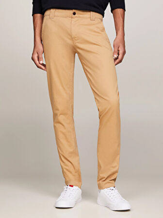 Erkek Slim Fit Chino Pantolon-Bej | 32/32