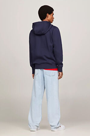 Erkek TJM REGULAR FLEECE ZIP HOODIE Sweatshirt-Lacivert | XS