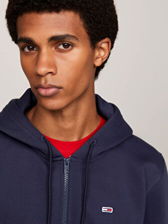 Erkek TJM REGULAR FLEECE ZIP HOODIE Sweatshirt-Lacivert | S