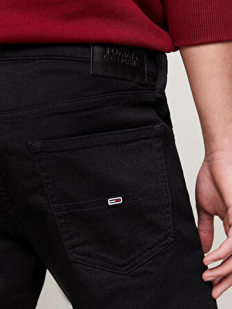 Erkek Tapered Slım Fıt Black Jean Pantolon | 29/32