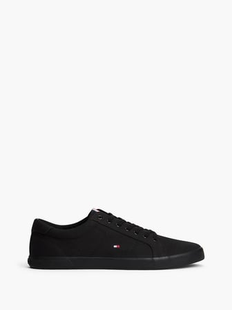 TOMMY HILFIGER Erkek Marka Logolu Günlük Kullanıma Uygun Siyah Sneaker FM0FM00596 0GJ