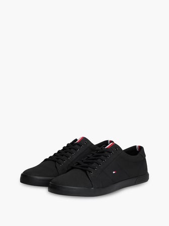 TOMMY HILFIGER Erkek Marka Logolu Günlük Kullanıma Uygun Siyah Sneaker FM0FM00596 0GJ