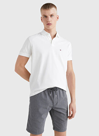 Tommy Hilfiger Polo Yaka Beyaz Erkek T-Shirt MW0MW17770YBR