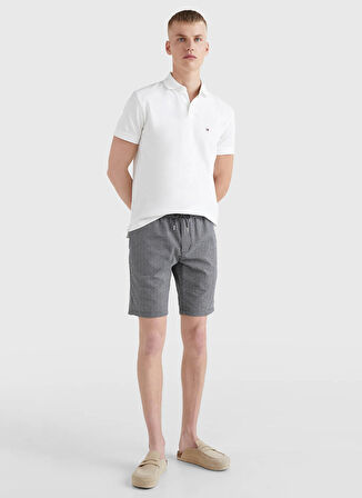 Tommy Hilfiger Polo Yaka Beyaz Erkek T-Shirt MW0MW17770YBR