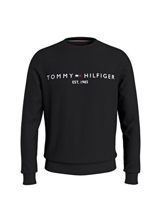 Bisiklet Yaka Siyah Erkek Sweatshırt MW0MW11596BDS