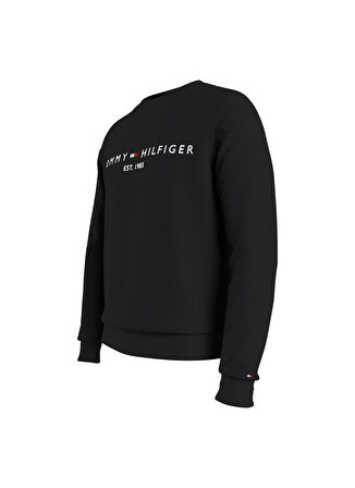 Bisiklet Yaka Siyah Erkek Sweatshırt MW0MW11596BDS