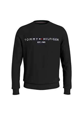 Bisiklet Yaka Siyah Erkek Sweatshırt MW0MW11596BDS