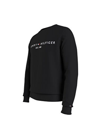 Bisiklet Yaka Siyah Erkek Sweatshırt MW0MW11596BDS