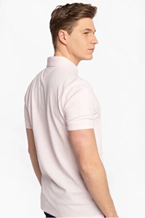 TOMMY HILFIGER Erkek  1Pembe Polo Yaka T-Shirt MW0MW17770 TOG