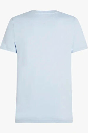 Tommy Hilfiger Erkek Mavi Slim Fit T-Shirt