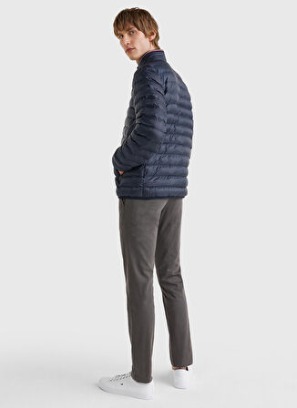 Tommy Hilfiger Mavi Dik Yaka Erkek İnce Mont MW0MW18763DW5