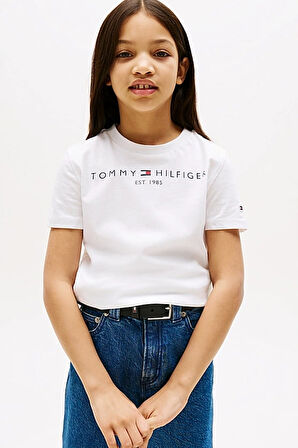 Unisex Çocuk Th Essential Cotton T-Shirt - Beyaz | 10 Yaş