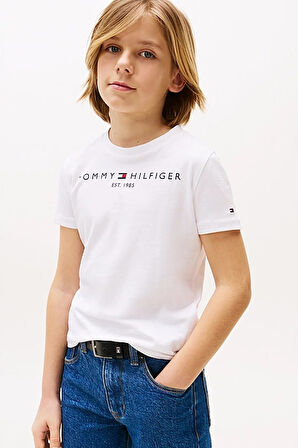Unisex Çocuk Th Essential Cotton T-Shirt - Beyaz | 12 Yaş