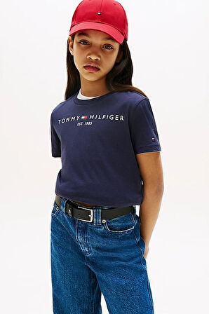 Unisex Çocuk Th Essential Cotton T-Shirt - Lacivert | 7 Yaş