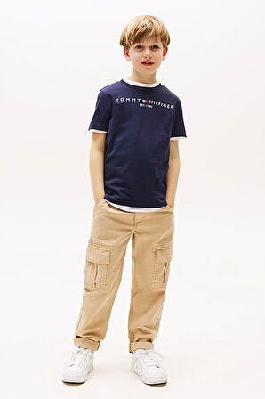 Unisex Çocuk Th Essential Cotton T-Shirt - Lacivert | 7 Yaş