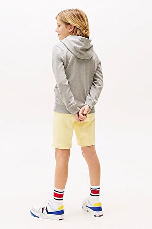 Unisex Çocuk Th Essential Hoodie Kapüşonlu Sweatshirt - Gri | 8 Yaş