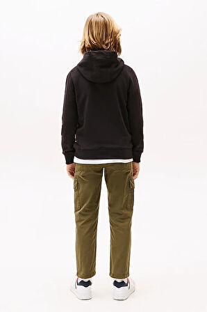 Unisex Çocuk Th Essential Hoodie Kapüşonlu Sweatshirt - Siyah | 8 Yaş