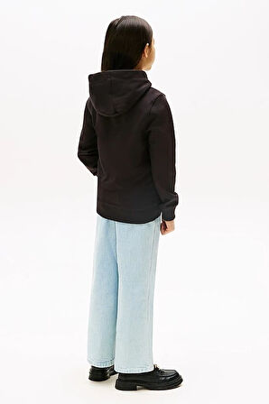 Unisex Çocuk Th Essential Hoodie Kapüşonlu Sweatshirt - Siyah | 8 Yaş