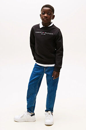 Unisex Çocuk Th Essential Sweatshirt - Siyah | 14 Yaş