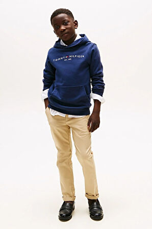 Unisex Çocuk Th Essential Hoodie Kapüşonlu Sweatshirt - Lacivert | 8 Yaş