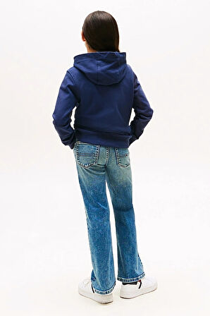 Unisex Çocuk Th Essential Hoodie Kapüşonlu Sweatshirt - Lacivert | 8 Yaş