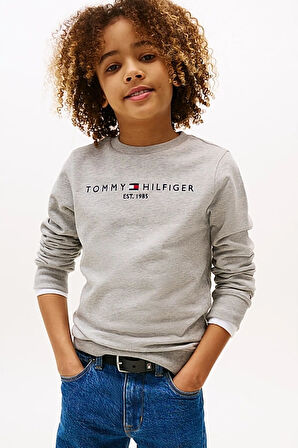 Unisex Çocuk Th Essential Sweatshirt - Gri | 7 Yaş
