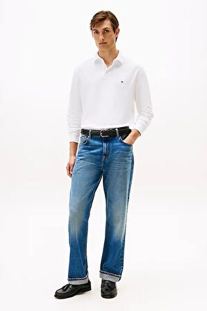 Erkek Regular Fit Polo Yaka Uzun Kollu Tişört - Beyaz | XL