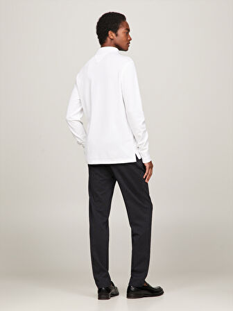 TOMMY HILFIGER Erkek  Beyaz Polo Yaka T-Shirt MW0MW20183 YBR