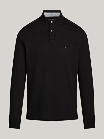 TOMMY HILFIGER Erkek  Siyah Polo Yaka T-Shirt MW0MW20183 BDS