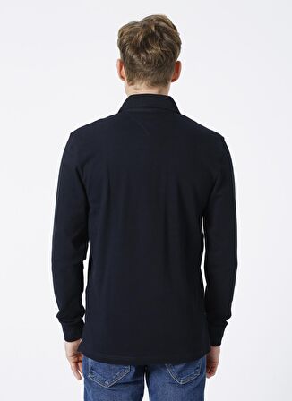 Tommy Hilfiger  Polo Yaka Regular Fit Düz Mavi Erkek T-Shirt